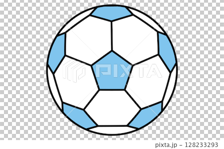 Soccer ball simple line icon, isometric illustration Soccer ball simple line icon, isometric illustration 128233293