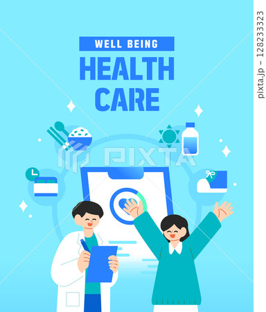 Well-being Health Life Illustration Well-being Health Life Illustration 128233323
