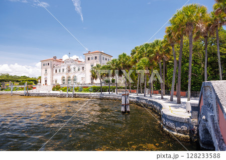 Historic Vizcaya Villa in Miami with Mediterranean-style architecture 128233588