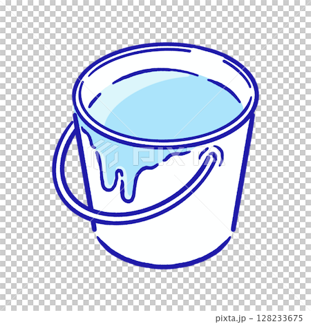 Paint in a bucket_pastel light blue Paint in a bucket_pastel light blue 128233675