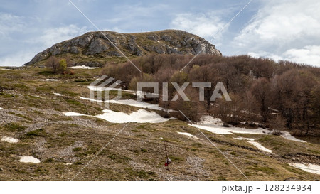 View at Mount Pangeo in north-eastern Greece. 128234934