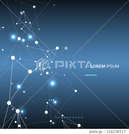 Abstract background of plexus lines. Technology background 128236517