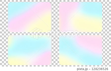 Set of 4 rounded square backgrounds, 3 colorful colors, transparent background Set of 4 rounded square backgrounds, 3 colorful colors, transparent background 128236526