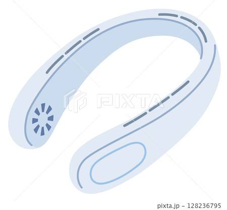 ネッククーラー　首掛け扇風機 128236795