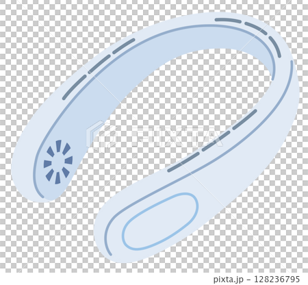 ネッククーラー　首掛け扇風機 128236795