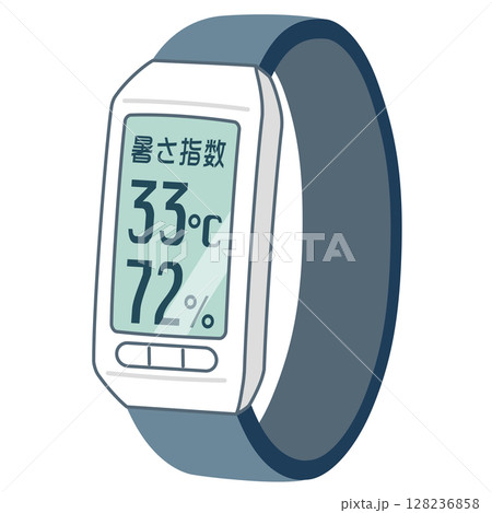 熱中症指数計　熱中症アラーム 128236858