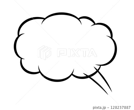 賑やかな漫画の吹き出しのベクターイラスト 128237887