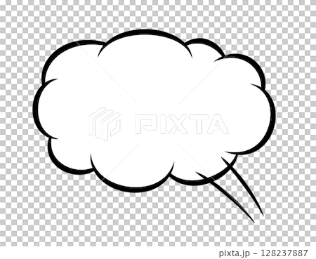 賑やかな漫画の吹き出しのベクターイラスト 128237887