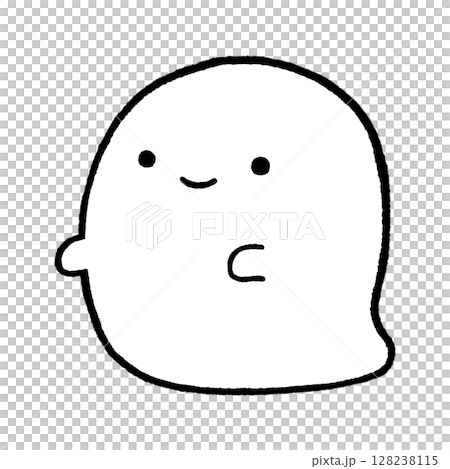 Cute ghost illustration 128238115