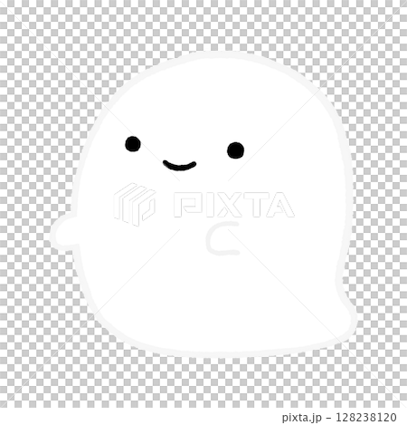 Cute ghost illustration vector 128238120