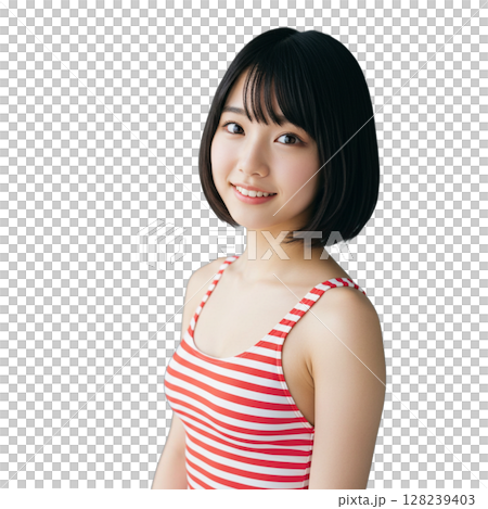 少女イラスト素材 128239403