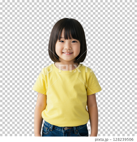 Girl illustration material 128239506
