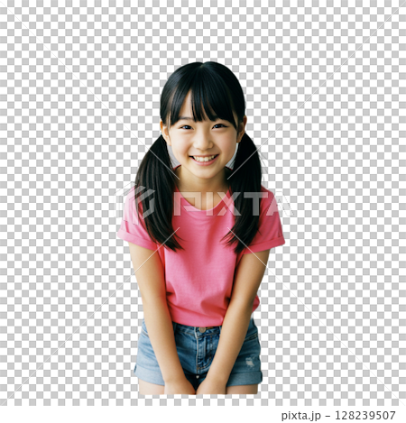 Girl illustration material 128239507