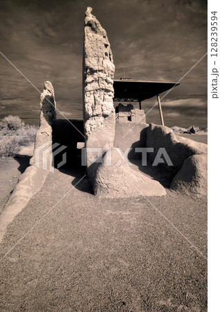 Casa Grande National Monument Infrared Sepia Tone Casa Grande National Monument Infrared Sepia Tone 128239594