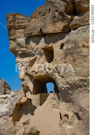 Rock formations in Cappadocia Turkey Rock formations in Cappadocia Turkey 128239883