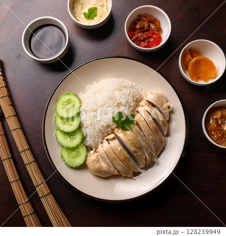 Hainanese Chicken Rice A Savory Treasure 128239949