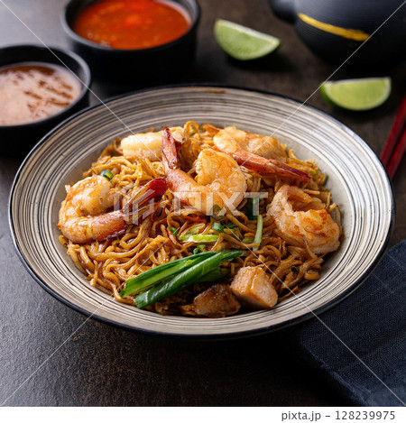Hokkien Prawn Mee A Flavorful Delight 128239975