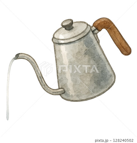 【珈琲】コーヒーケトルのイラスト 128240502