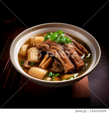 Hearty Chinese Pork Rib Soup Delight 128241026