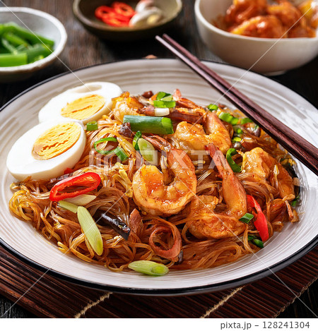 Smoky Stir-Fried Char Kway Teow Delight 128241304