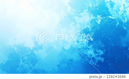 濃淡ブルーで描かれた幻想的な抽象アート背景 濃淡ブルーで描かれた幻想的な抽象アート背景 128241686