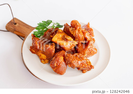 味付け豚角切り肉 味付け豚角切り肉 128242046