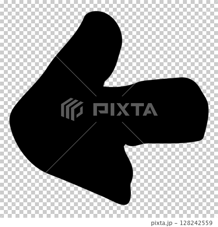 Hand drawn arrow illustrations. Black vector for direction pointers. 128242559