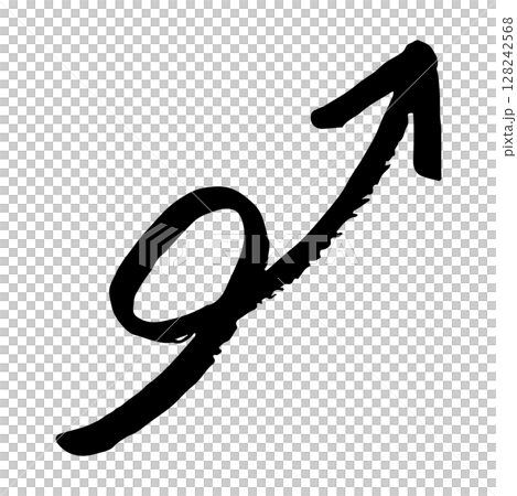 手描きの矢印のイラスト。方向を示すポインターに使える黒色のベクター。 手描きの矢印のイラスト。方向を示すポインターに使える黒色のベクター。 128242568