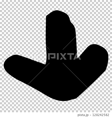 手繪箭頭插圖。黑色向量表示方向指針。 128242582