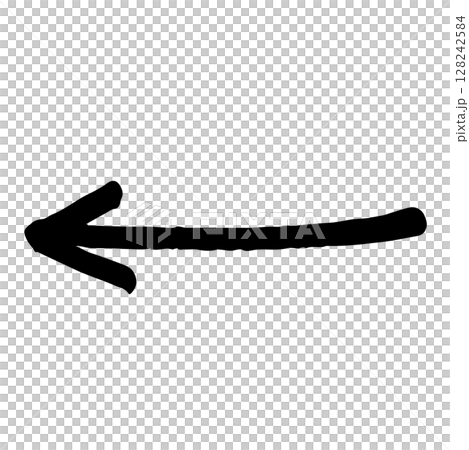 Hand drawn arrow illustrations. Black vector for direction pointers. 128242584