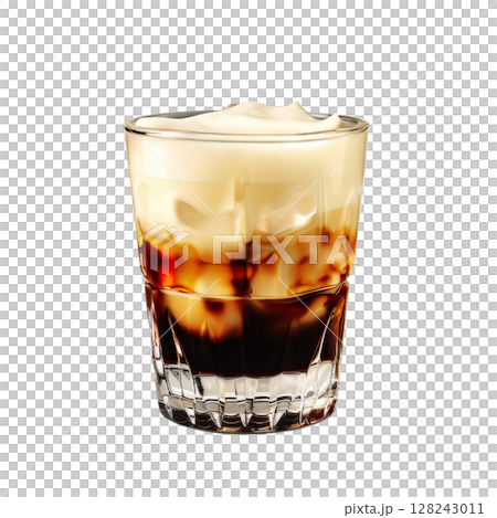 A classic White Russian cocktail 128243011