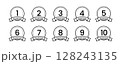 ランキングアイコン ベスト10 シンプル ベクター素材 128243135