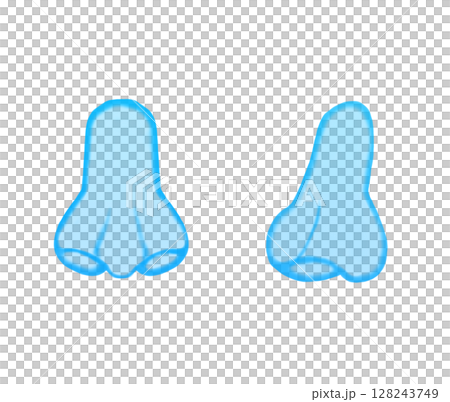 Nose_watercolor (blue) Nose_watercolor (blue) 128243749