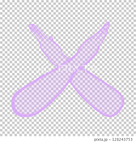 バッテンジェスチャー(紫) 128243753