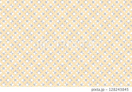 Dull yellow Shippo pattern (Japanese pattern, vector material) 128243845