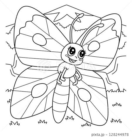 Insect Cabbage White Butterfly Coloring Page Insect Cabbage White Butterfly Coloring Page 128244978