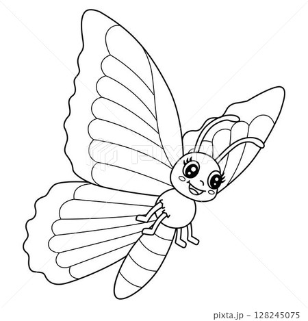Insect Blue Morpho Butterfly Animal Isolated  128245075
