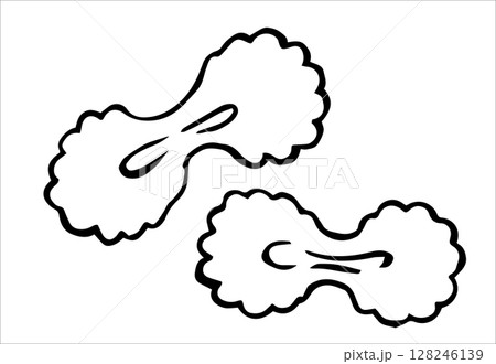 farfalle pasta. vector illustration in doodle style farfalle pasta. vector illustration in doodle style 128246139