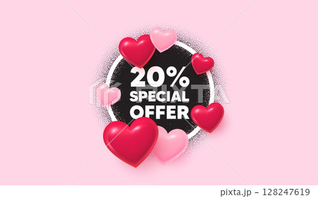 Discount picture frame banner. Circle photo...のイラスト素材 [128247619] - PIXTA