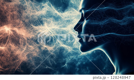 Modern concept of receiving information and sensations 128248947