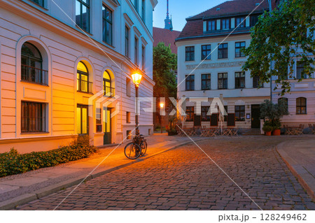 Nikolai Quarter at dawn in Berlin Germany 128249462