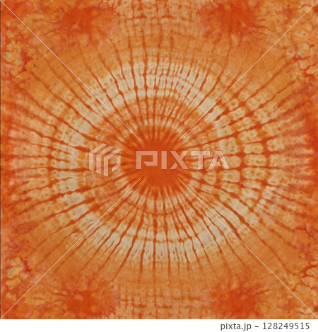 タイダイ染めの布地 128249515