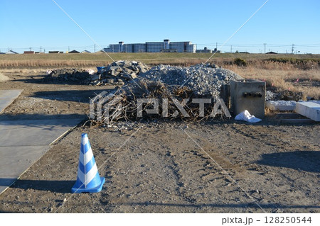 土木工事現場の風景 土木工事現場の風景 128250544