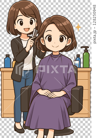 美容院のイラスト 美容院のイラスト 128250948