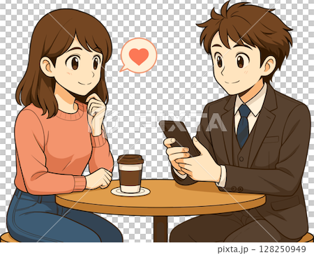 お見合いのイラスト 128250949