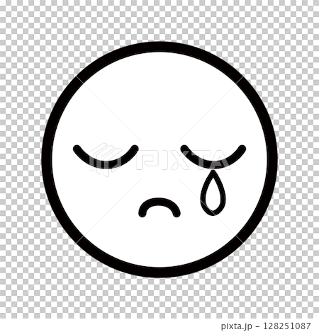 哭泣的臉圖標 128251087