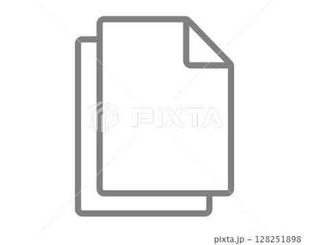 複製アイコン（コピーのマーク） 128251898