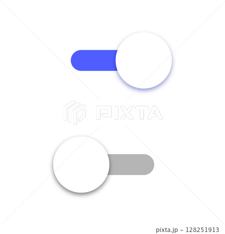 シンプルなトグルボタンのベクターイラスト_39 128251913
