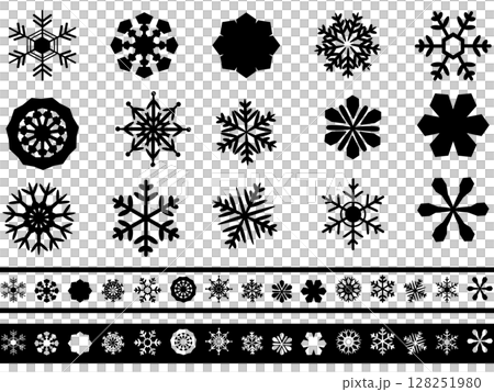Snow Crystal Material Set 128251980
