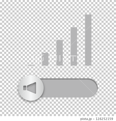 音量調整のUIベクター素材_06 128252159
